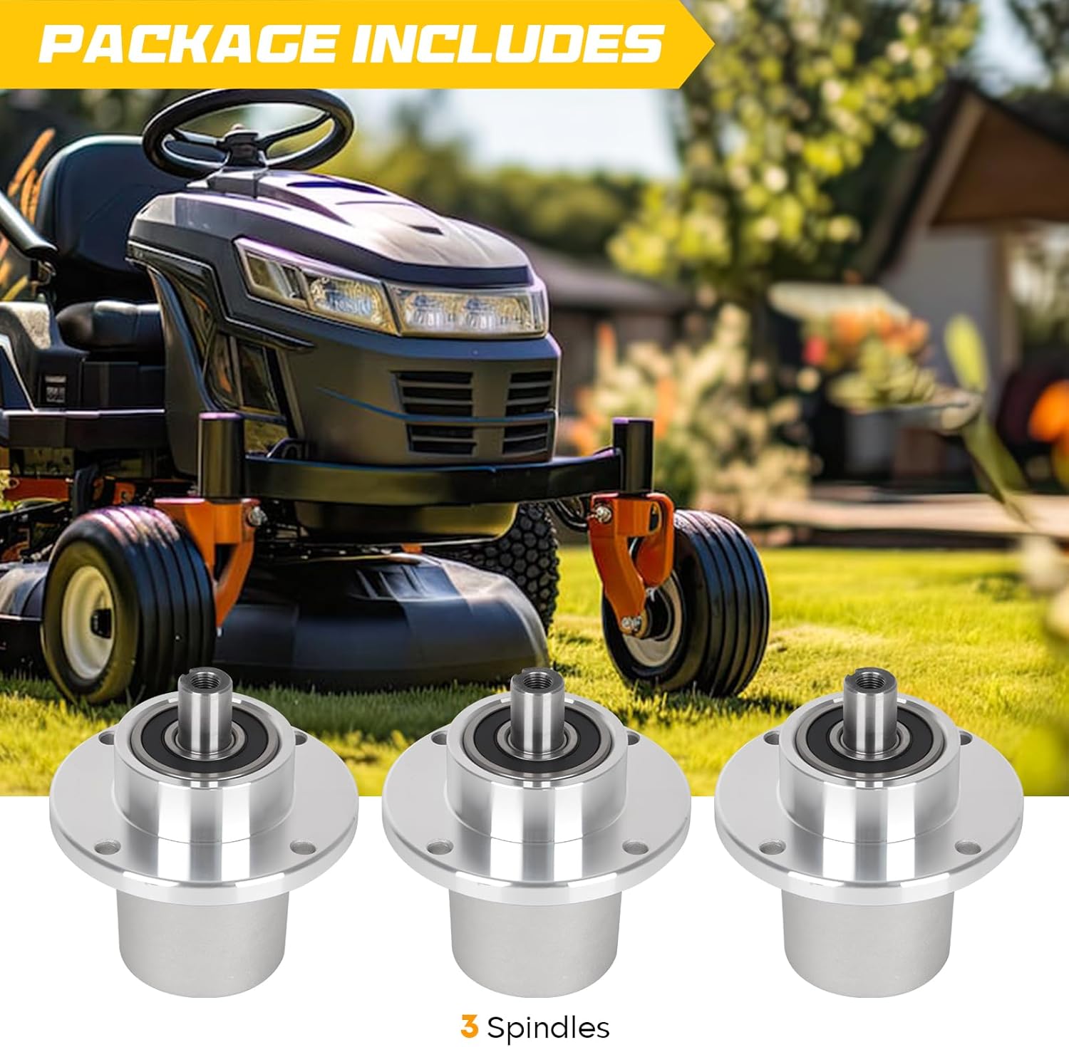 037-2000-00 Spindle Assembly 037-2050-00 for Bad Boy 42 48 54 inch Mower Deck, Fit for Bad Boy MZ, MZ Rambler, MZ Magnum Zero Turn Mower 3 Pack