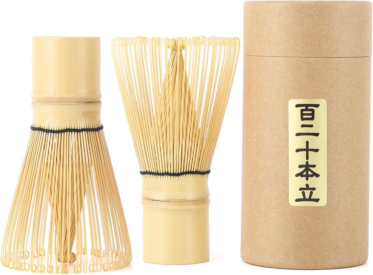 Tbestmax 2 Pack Matcha Whisk, 120-Prong Bamboo Matcha Stirrer Wisk Mixer Brush for Authentic Matcha Tea Preparation