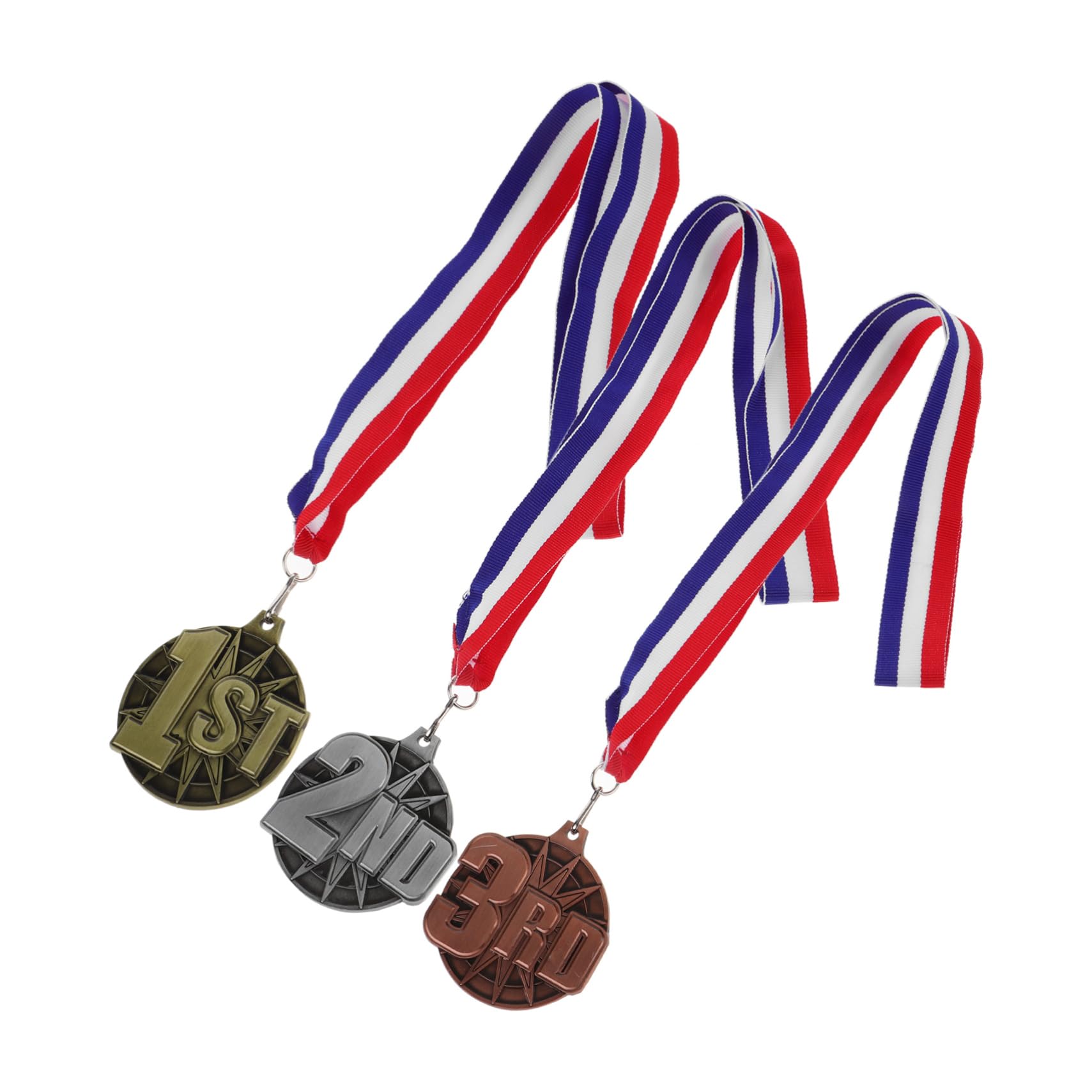 Mipcase 15piezas Medallas Colgantes para Competencias Deportivas De Medallas De Honor Cinta Reconocimiento para Estudiantes y Fiestas Deportivas