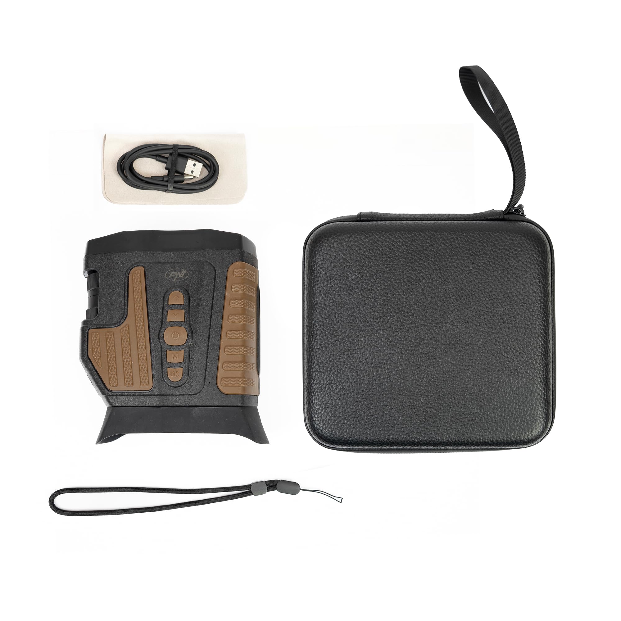 PNI Binocolo da caccia BH800 per visione notturna, fotocamera a infrarossi per caccia e birdwatching con foto e video 1080p a 30 fps, portata IR fino a 300 m, zoom ottico 10x