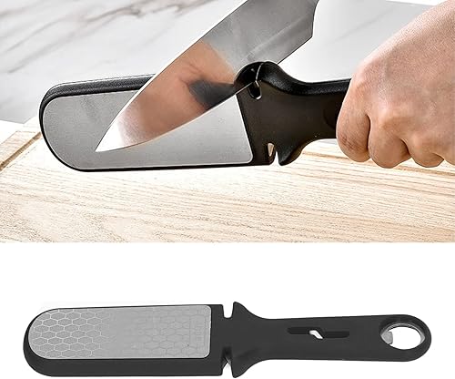Miniatura 5 de Afilador de cuchillos portátil multifunción, afilador de cuchillos de doble cara 6 en 1, piedra de afilar cuchillos portátil multifunción para