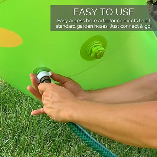 Miniatura 5 de SWIMLINE Humongous - Aspersor de dinosaurio para patio trasero para diversión y aventura al aire libre, juego de anclaje incluido, conexión de