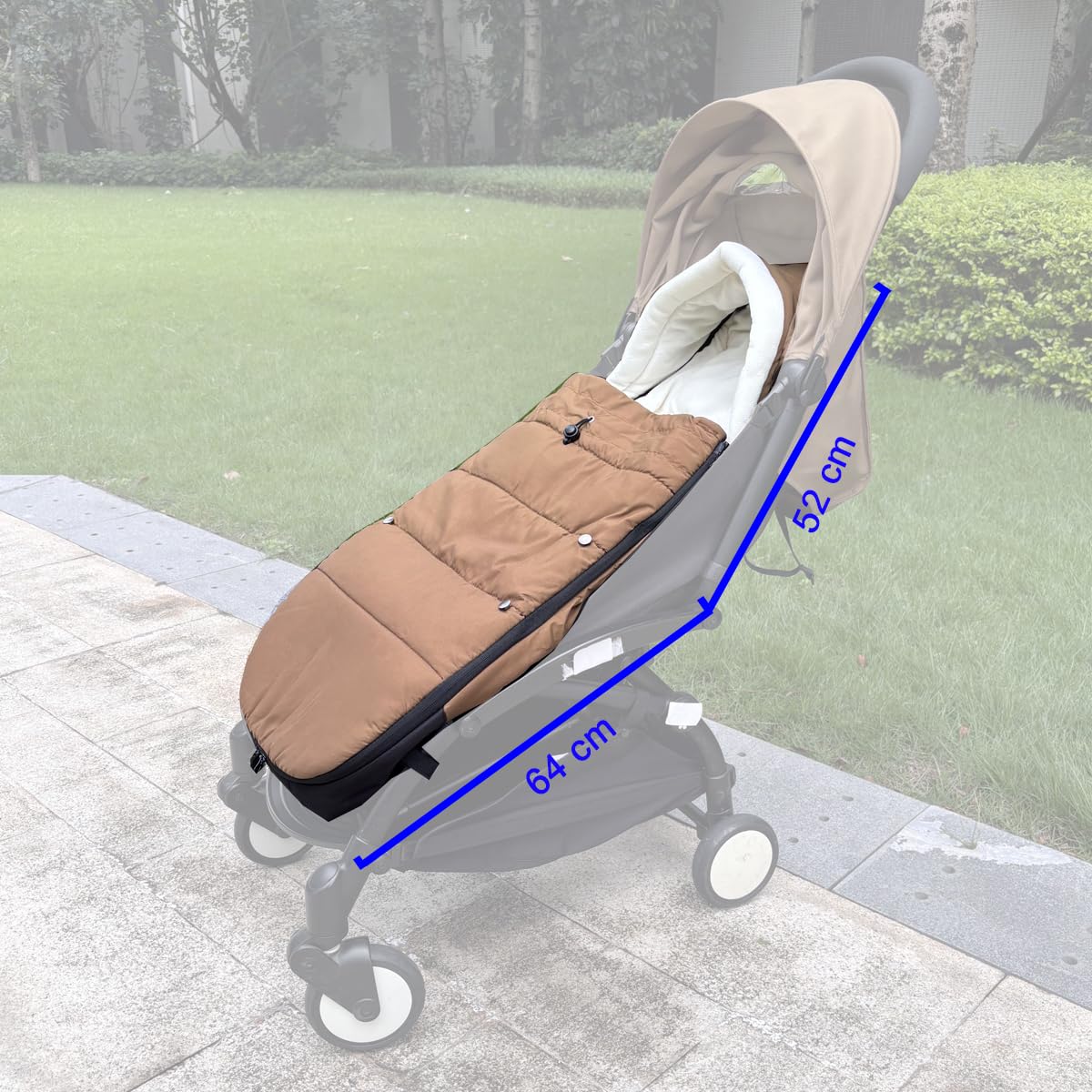 Chancelière universelle pour poussette Babyzen YOYO/YOYO2 et Bugaboo, base en tissu imperméable, facile à nettoyer, couvre-pieds chaud pour poussettes