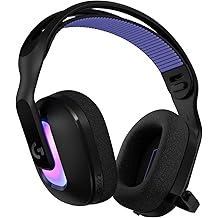 Logitech G522 Lightspeed Wireless Gaming Headset, LIGHTSYNC RGB, Full Bandwidth Mic & Advanced Synchronized Audio, Tri-Connectivity with Lightspeed, Bluetooth, USB-A to USB-C for PC - Black