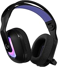 Logitech G 522 Lightspeed - Auriculares inalámbricos para juegos, LIGHTSYNC RGB, micrófono de ancho de banda completo y audio sincronizado avanzado, triple conectividad con velocidad de luz, Bluetooth
