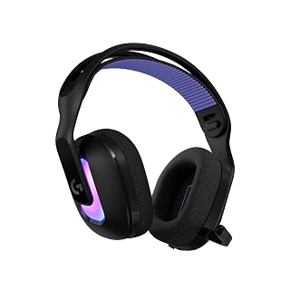 Logitech G522 Lightspeed Wireless Gaming Headset, LIGHTSYNC RGB, Full Bandwidth Mic & Advanced Synchronized Audio, Tri-Connectivity with Lightspeed, Bluetooth, USB-A to USB-C for PC - Black - Amazon product rated Grade A