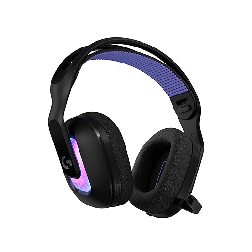Headset Gamer Sem Fio Logitech G522 LIGHTSPEED com RGB LIGHTSYNC, Conectividade Tripla sem fio LIGHTSPEED ou Bluetooth e com fio USB para PC - Preto
