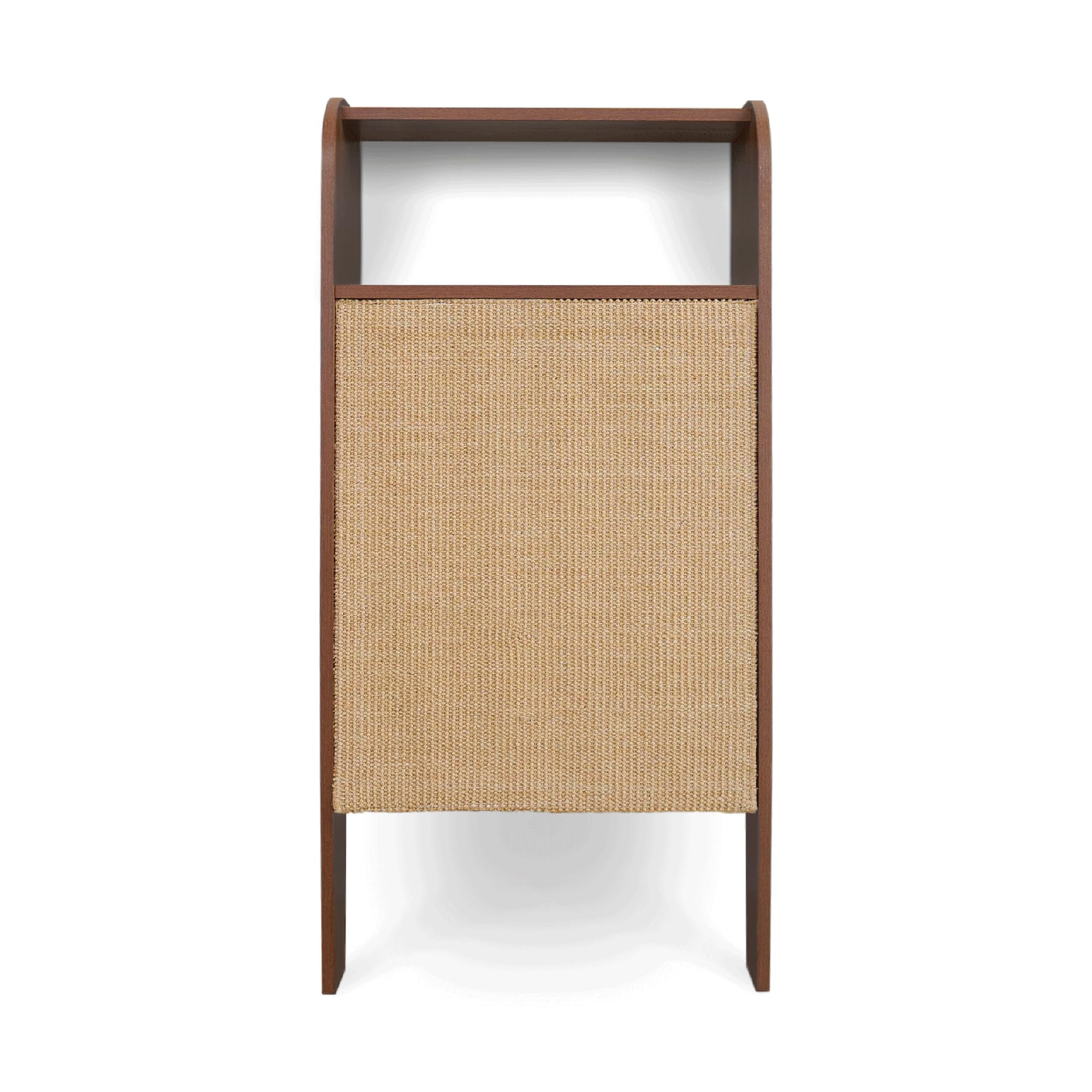 Wesley Cat Scratcher – Multi-Purpose Wall Shelf for Entryways, Sisal Scratching Surface for Cats, Shelf for Keys & Décor, Engineered Wood, 20”x11”x40”, Stylish & Durable – Walnut - image 3