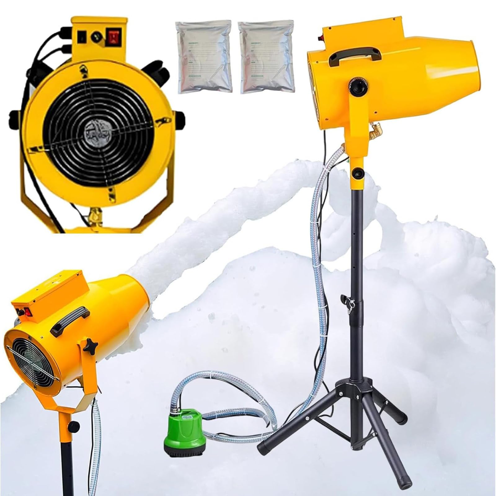 Party-Schaummaschine, 1200 W Outdoor-Schaumgenerator, 3 Meter Sprühweite, 80 m² Abdeckungsbereich, für Gartenpartys