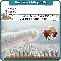 Vista 2 de Paquete de 8 alfombrillas disuasorias para gatos para exteriores e interiores, tapetes de entrenamiento disuasorio para mascotas, mantiene alejados