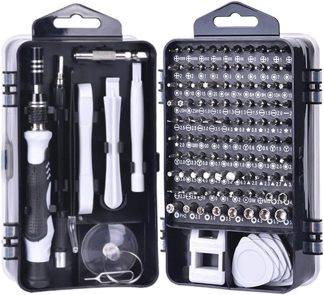 112 in 1 Screwdriver Set Magnetic Screwdriver Bit Torx Multi Mobile Phone Repair Tools Kit Electronic Device Hand Tool LiMePng (Color : 112 in 1 Gray)