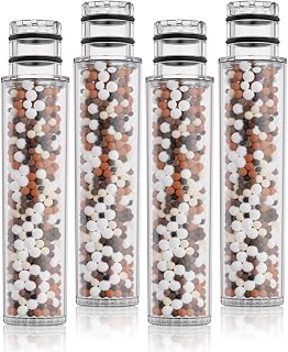 SR SUN RISE Shower Filter for Handheld Shower Head, 4 Pack Replacement Filters for Hard Water Remove Chlorine and Harmful Substances Only Fits SR SUN RISE Shower Head