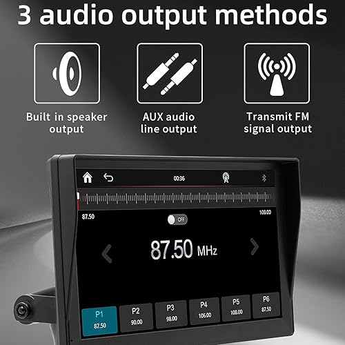 Miniatura 4 de Estéreo de coche con pantalla táctil de 9 pulgadas, estéreo portátil para automóvil con tarjeta de almacenamiento interno de 64 GB, soporte Carplay