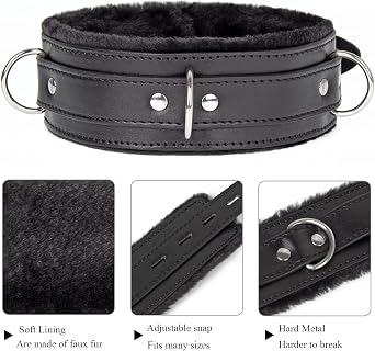Leather Choker Collar Necklace Adjustable Size for Women/Men Pink Black Purple Red