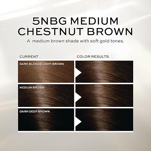 Miniatura 4 de John Frieda Color de espuma de precisión, castaño medio 5NBG, kit de color de cabello de cobertura completa, cobertura de canas antidecoloración,