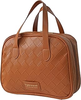 Bolsa de maquillaje de viaje de cuero, bolso ...