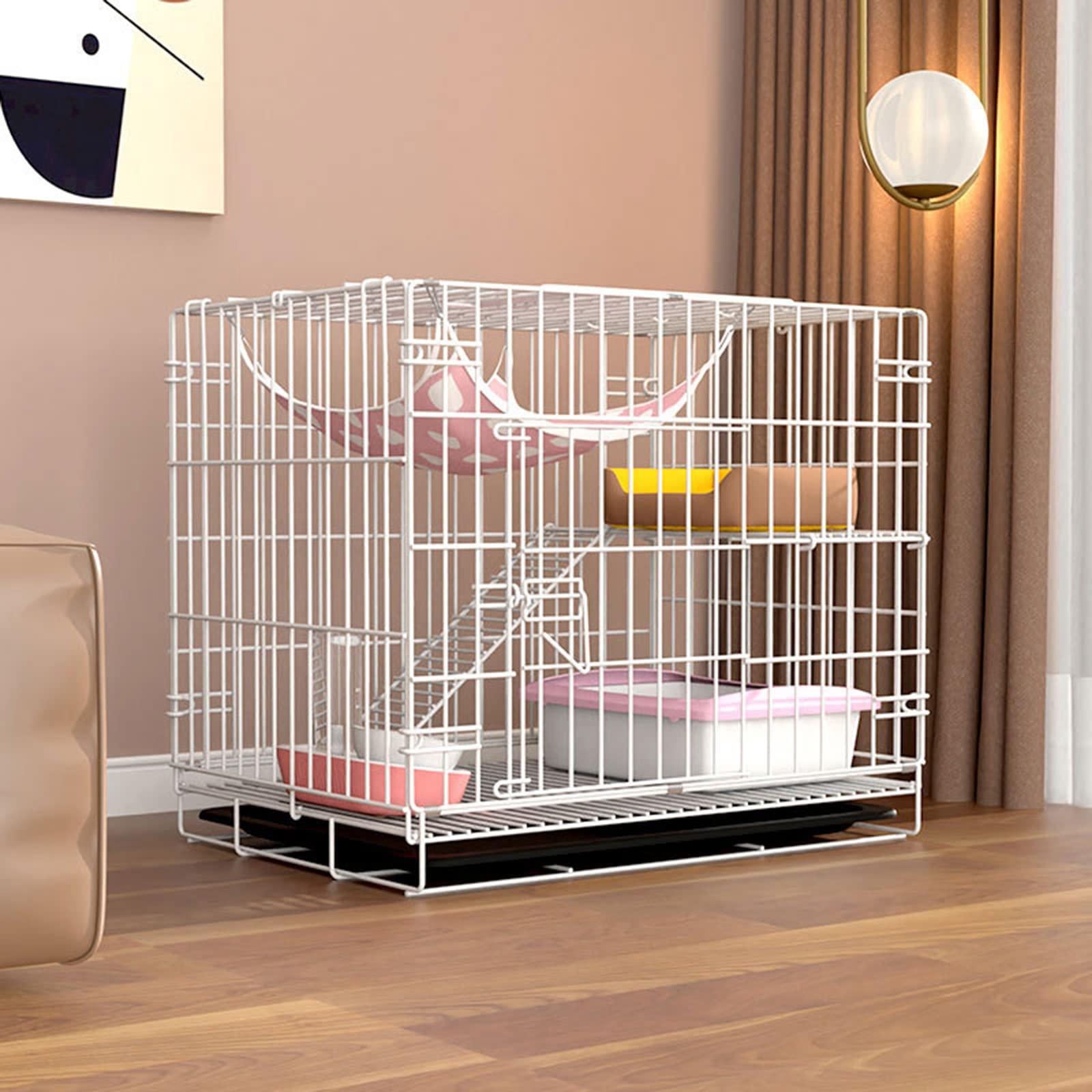 Buy Cat Cage, Cat Cage Playpen, Foldable Cat Cages, 2Tier Cat Condo