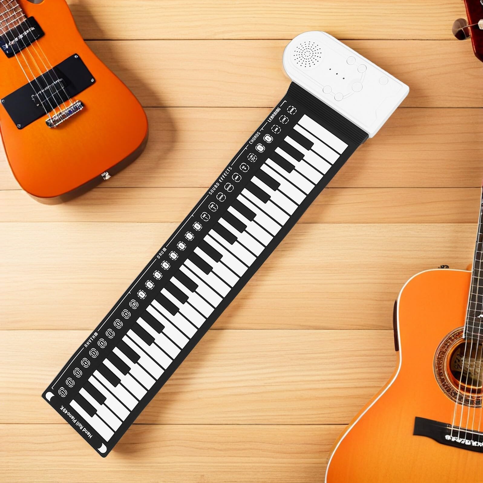 ULTECHNOVO Tastiera Musicale Tasti Arrotolabile in Silicone Tastiera Portatile per Principianti per Viaggi e Lezioni Musicali