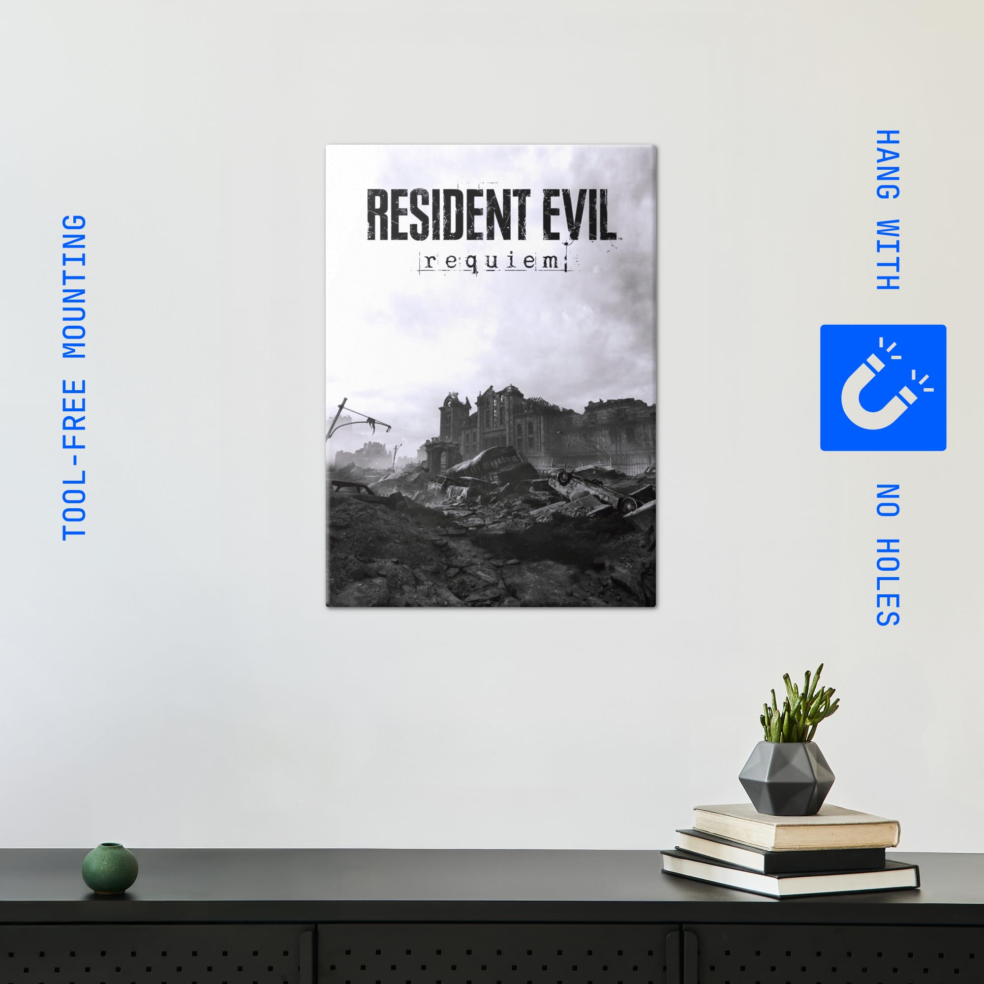 Displate Metallposter Resident Evil Resident Evil Requiem Wanddeko Poster für Schlafzimmer Magnetische Befestigung 32 x 45 cm