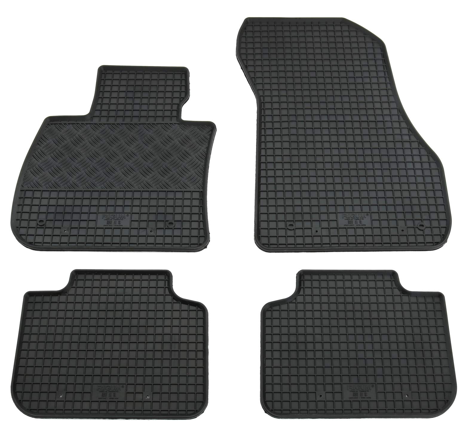 Tapis de sol en caoutchouc pour BMW X1 F48 - Lot de 2