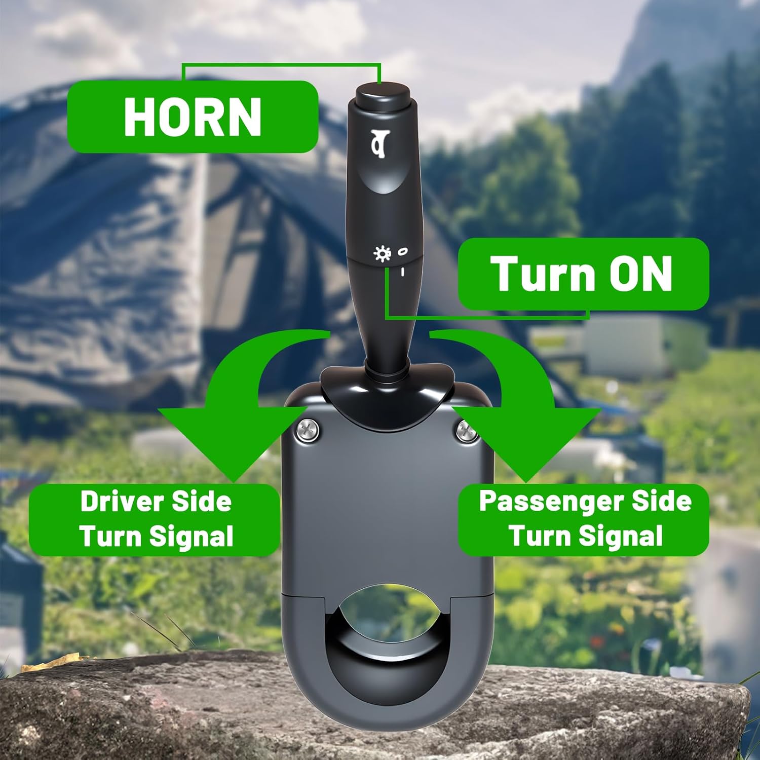 Golf Cart Turn Signal Switch with Golf Cart Light Control Box for Yamaha Club Car EZGO with 9-pin Plug Wiring Harness (12V)