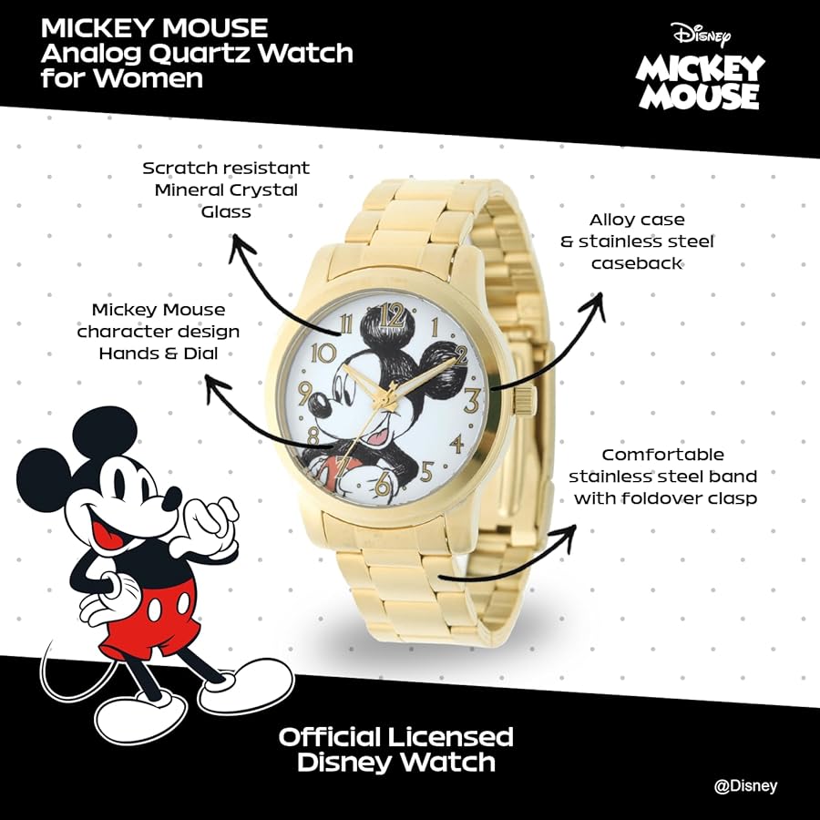 Disney ミッキーマウス 2003 クォーツ腕時計 A2850 Amazon.co.jp: [eWatchFactory] 腕時計 Disney ミッキーマウス