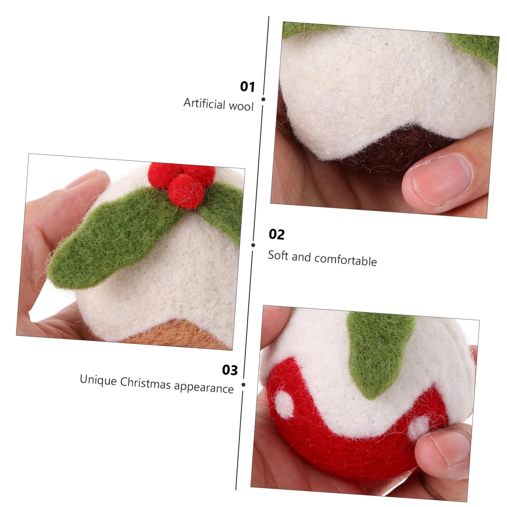 POPETPOP 9 Piezas Pelota de Juguete para Mascotas Gato Juguetes Navidad Hierba gatera Divertido Gato de Cat Toys de Pelota de navideño para rascar s