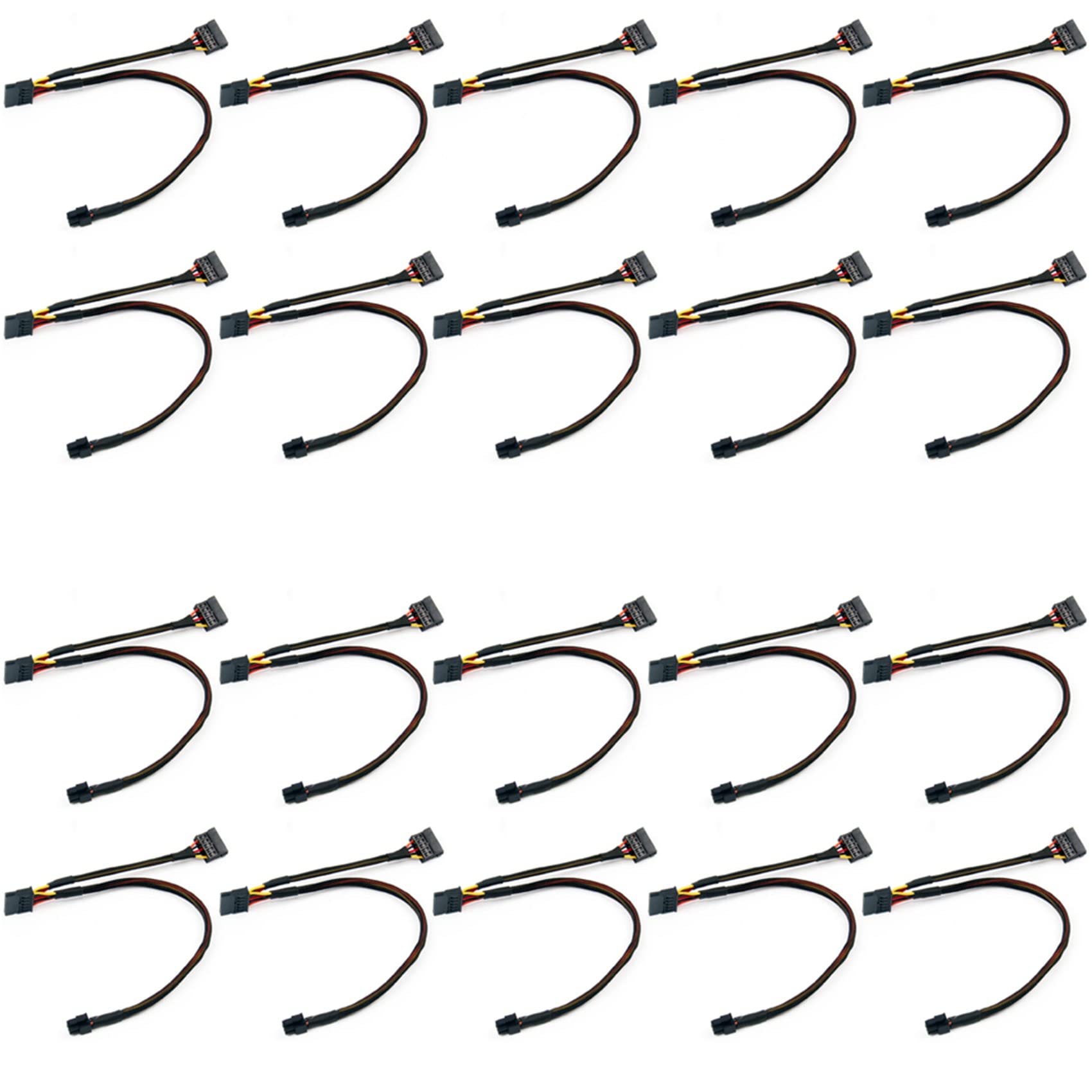 20X Mini Cavo di Alimentazione SATA 6 15 X2 per Vostro 3650 3653 3655 Cavo di Espansione HDD SSD per Computer Desktop