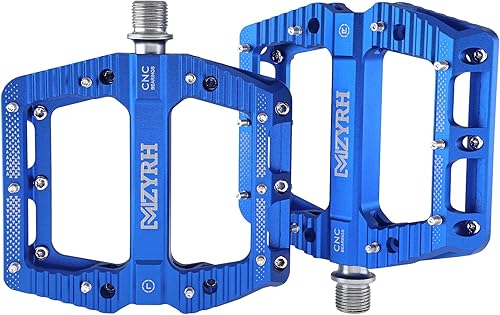 Miniatura 7 de MZYRH Pedales de bicicleta de carreteramontaña Pedales MTB Pedales planos de bicicleta 3 rodamientos 916 "aleación de aluminio Pedales de plataforma