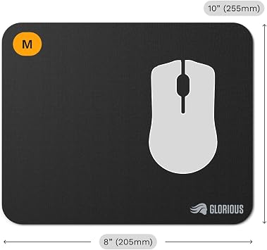Glorious Gaming Mouse Pad GMP 2 - Medium - Spill Resistant Mouse Pad, Optimized for All Gaming Sensors, Balanced Surface for Speed and Control, Edgeless Design - 255 mm x 205 mm x 3 mm