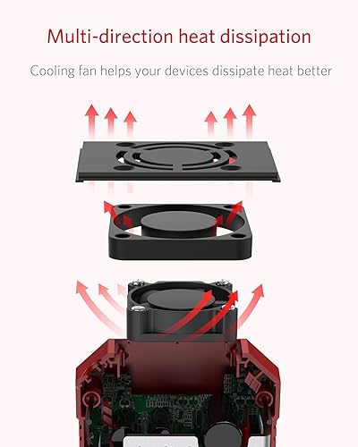 Vista 11 de BESTEK Inversor de corriente de onda sinusoidal pura – 300 W enchufe de coche en la salida del cargador DC 12 V a 110 V CA – Adaptador de encendedor