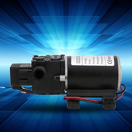 Self Priming Pump, Electric Permanent Magnet DC Motor Water Pump, Intelligent for Boost Pump Pressure Test Pump Diaphragm Pump