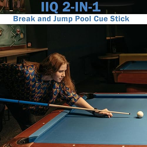 Miniatura 6 de IIQ 2 in 1 Jump Break Stick 23~25oz 28oz Heavy Hitter Jump Break Pool Cue Stick 3 Pieces Canadian Maple Wood