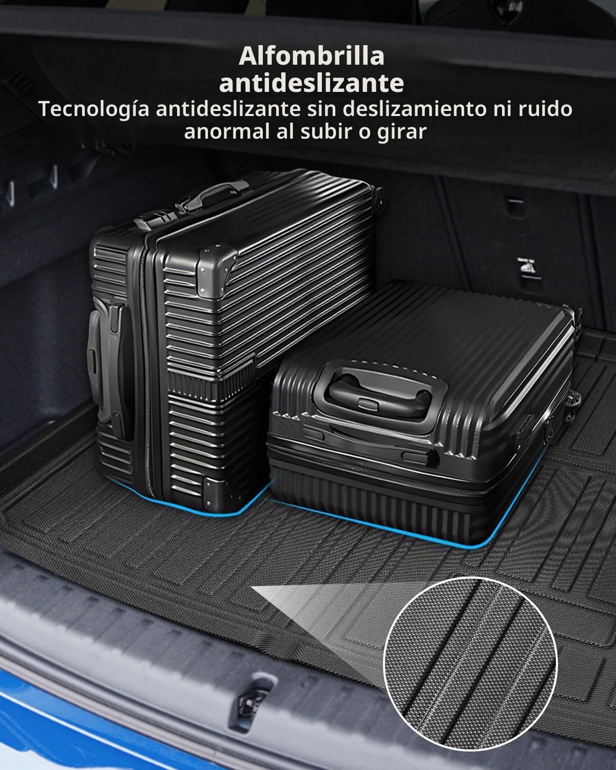 TPE Alfombrillas Maletero para BMW X1 MHEV PHEV / iX1 EV 2023-2026 | Alfombras Maletero Originales, Protector Maletero Antideslizantes e Impermeables, Funda Maletero con Bordes Elevados