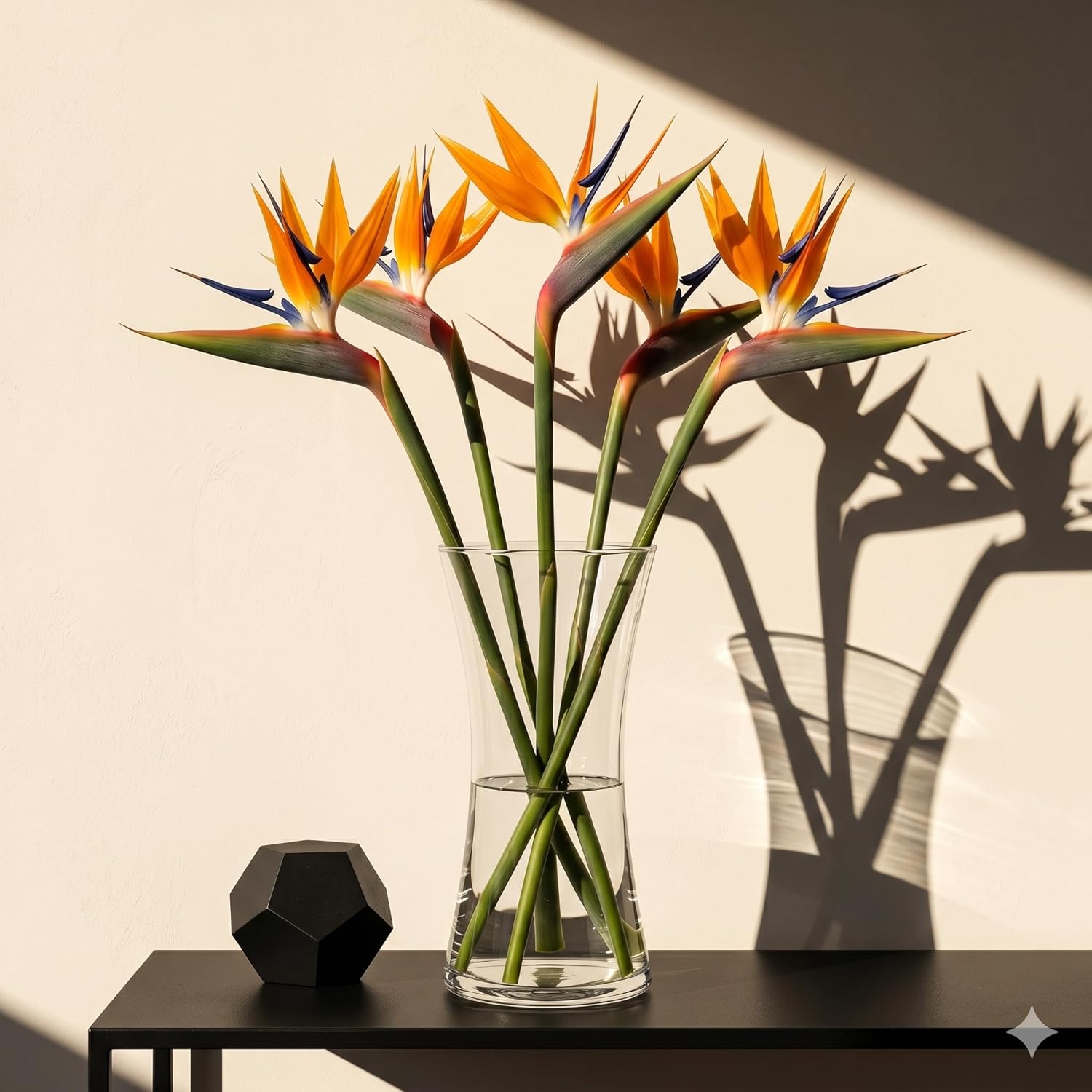 American Florals 5 Tropical Birds of Paradise - Fresh Cut Flowers with USA Wrapped - Floral Gifts for Birthday, Thank You, Mother's Day & Home Garden, Wedding Party Decoration & DIY (Orange and Blue)