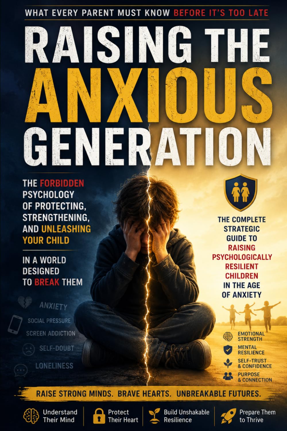 RAISING THE ANXIOUS GENERATION; What Every Parent Must Know Before It's Too Late: The Complete Strategic Guide to Raising Psychologically Resilient Children in the Age of Anxiety