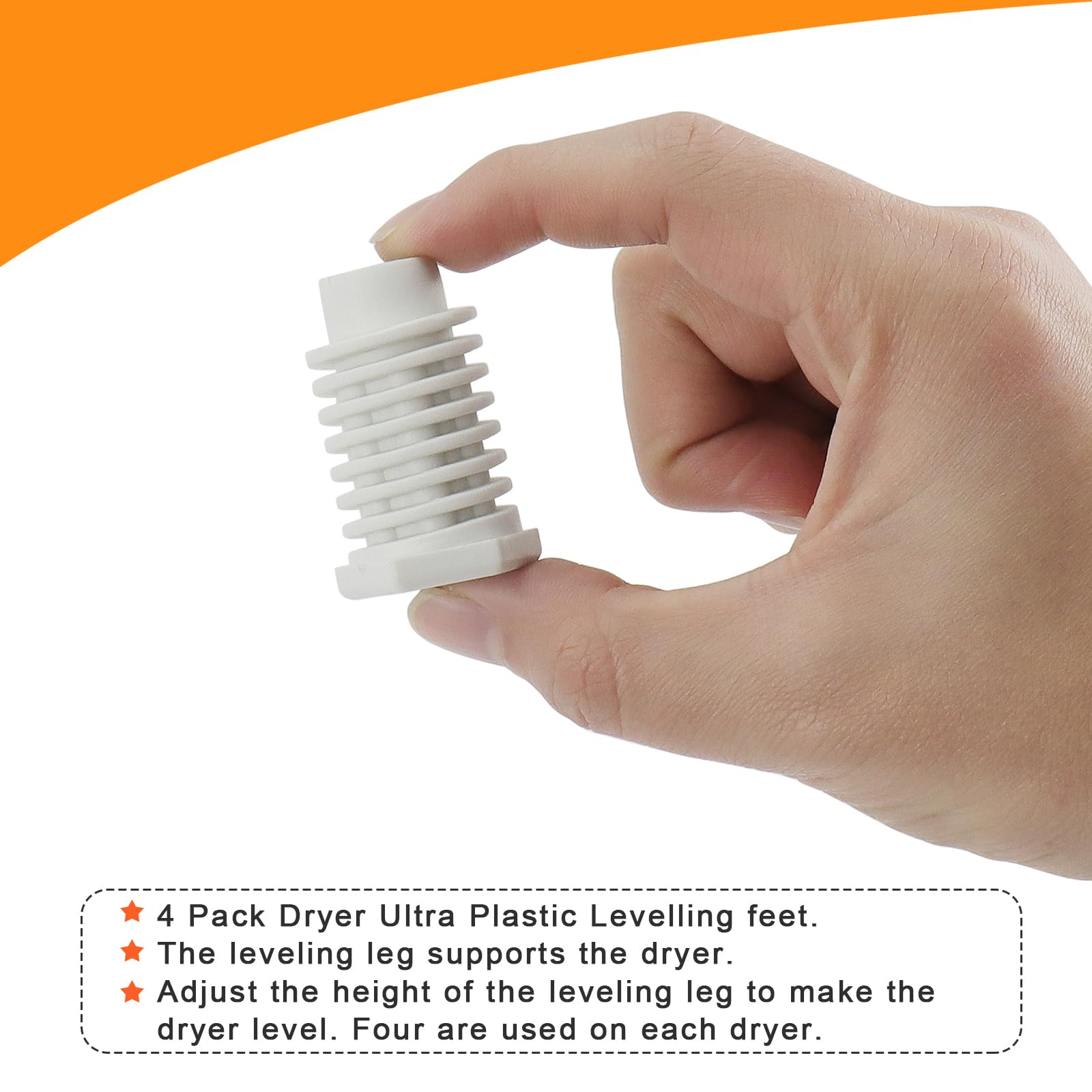 49621 Dryer Leveling Leg Foot Fit For Whirlpool Kenmore AP4295805 - Foto 6