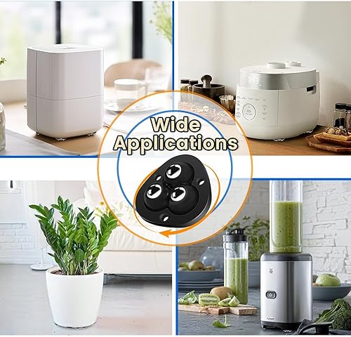 Miniatura 6 de Ruedas giratorias autoadhesivas  Mini ruedas giratorias de 360, deslizadores de electrodomésticos pequeños, polea adhesiva para electrodomésticos de