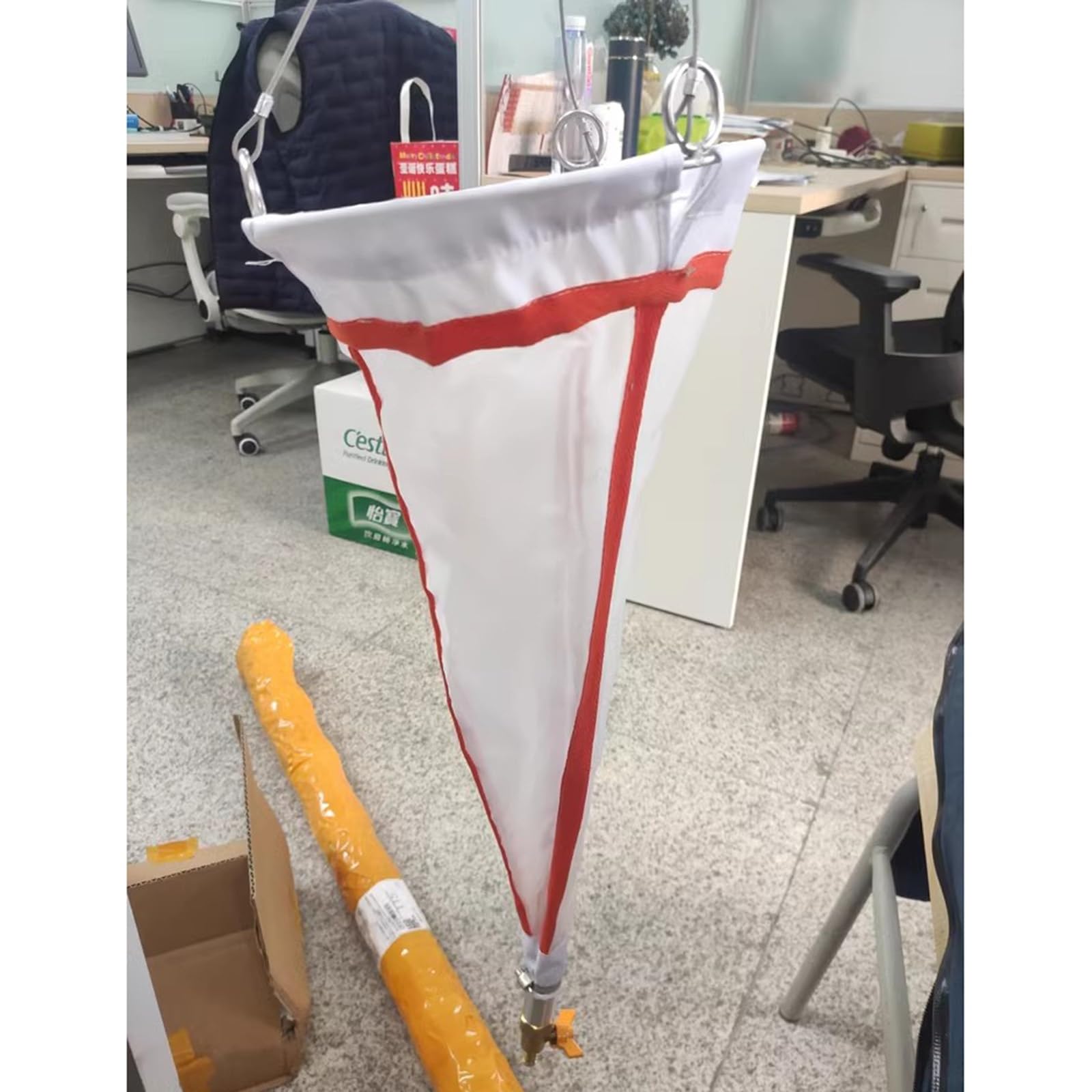 Red para Peces de Acuario, Red de plancton de Malla de 112μm y 64μm con Varilla telescópica de 3M y Abertura de 20cm