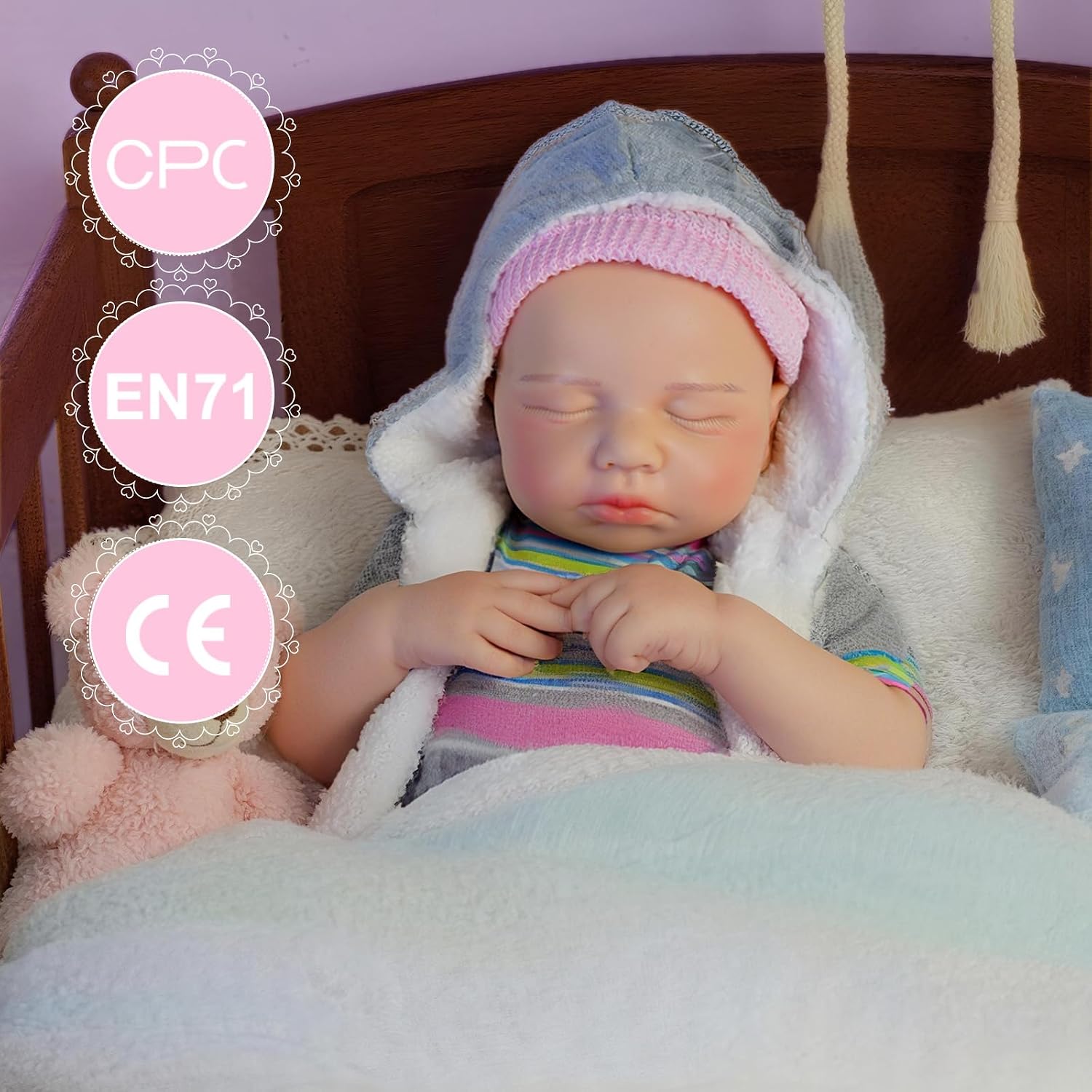 Reborn Baby Dolls-19 inch Reborn Baby Dolls Silicone Full Body Realistic Newborn Silicone Baby Dolls for Kids Boys Girls
