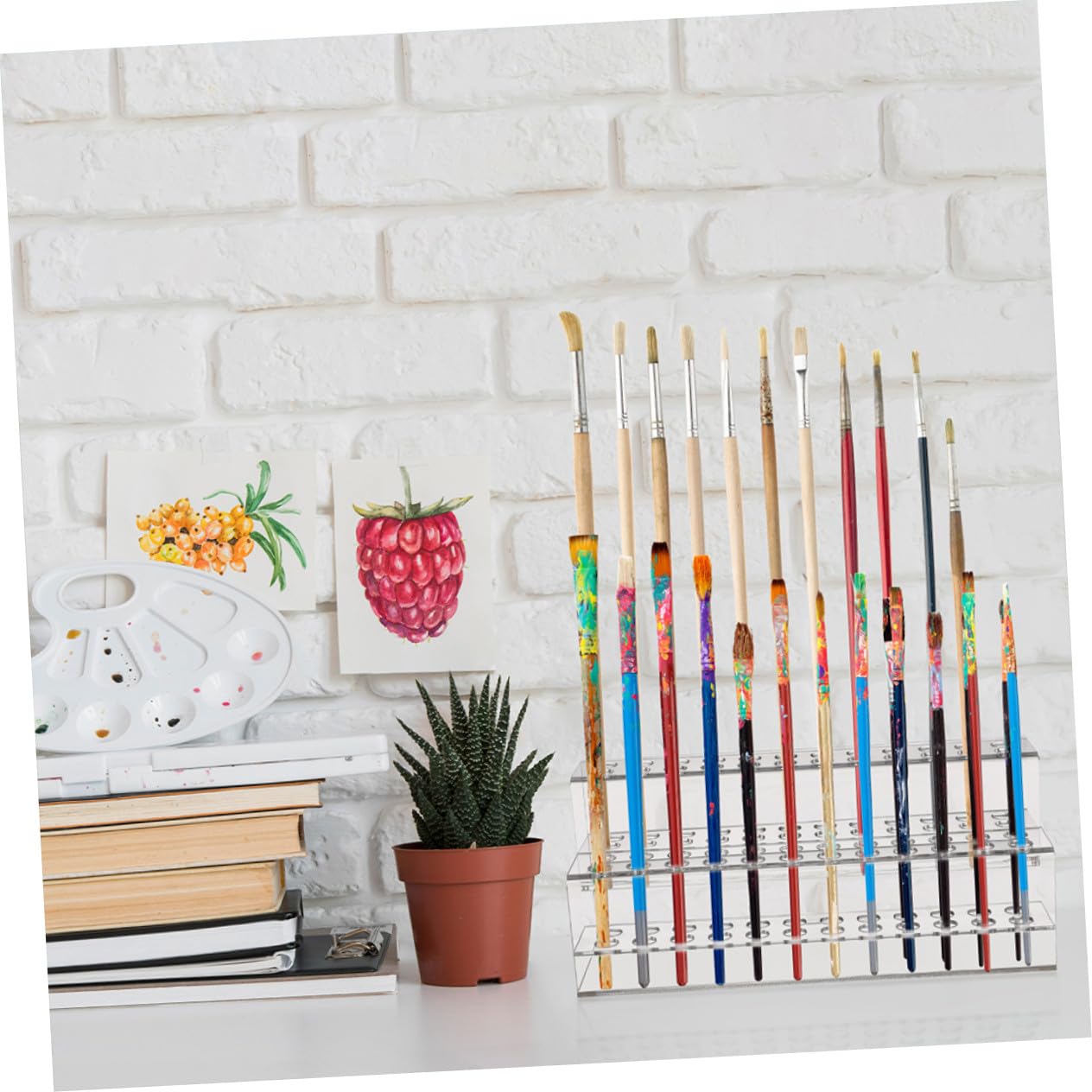 Homoyoyo 2 pezzi Portapenne Scrivania in Plastica con Scomparti Multipli Organizer Penne e Matite per e Scuola Supporto Pulito e Facile