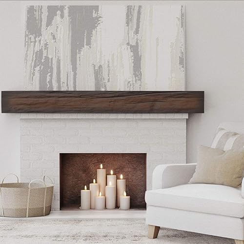 Miniatura 2 de Ekena Millwork MANURW04X04X36ZM Riverwood - Mantel para chimenea de madera sintética, 4 pulgadas de alto x 4 pulgadas de profundidad x 36 pulgadas