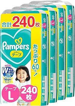 Amazon | 【テープ Lサイズ】 パンパース オムツ さらさらケア (9~14kg