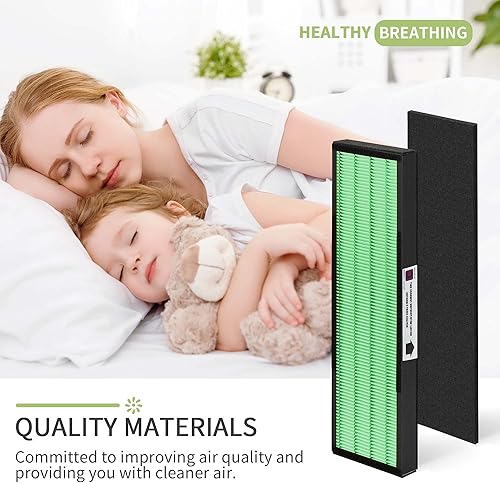 Miniatura 6 de ActualizadoFiltro Nisreen FLT5000 Filter-C True HEPA compatible con filtro Germ-Guardian C AC5250PT AC5000E AC5300B AC5350W para mejorar condiciones