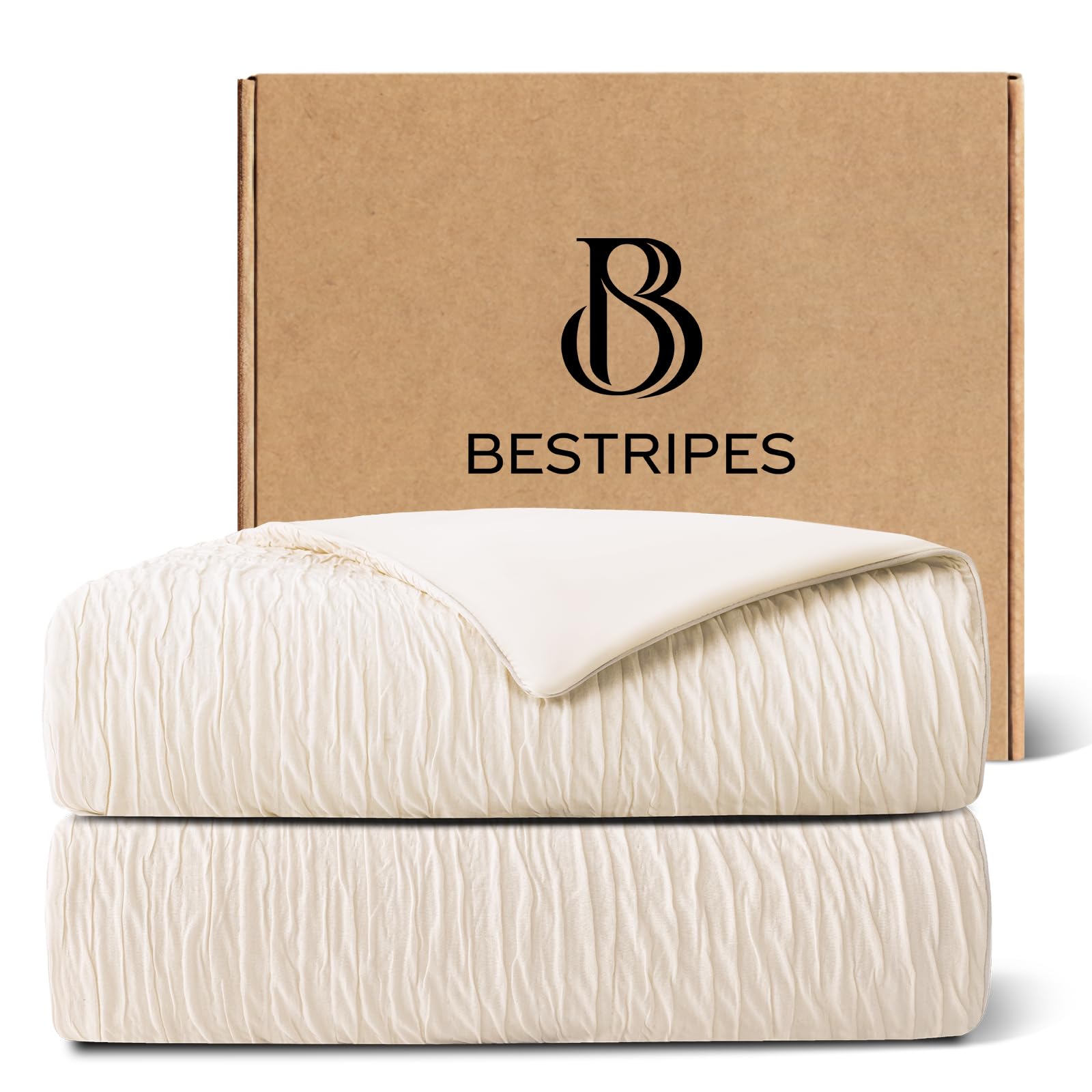 Photo 1 of BESTRIPES Cooling Comforter King/Cali King - Ivory