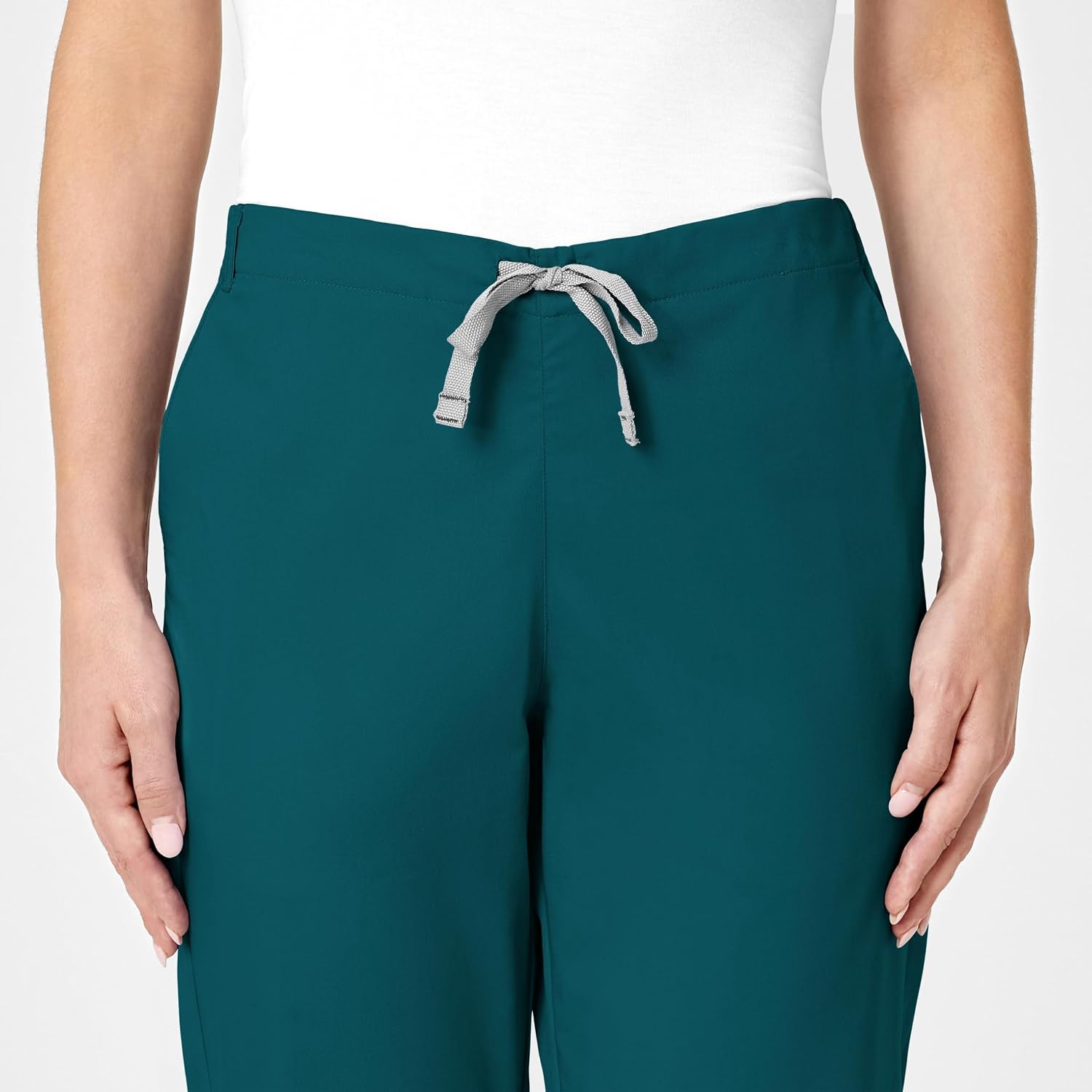 Wink WonderWORK Women's Flare Leg Scrub Pant, Caribbean Blue, 2XS