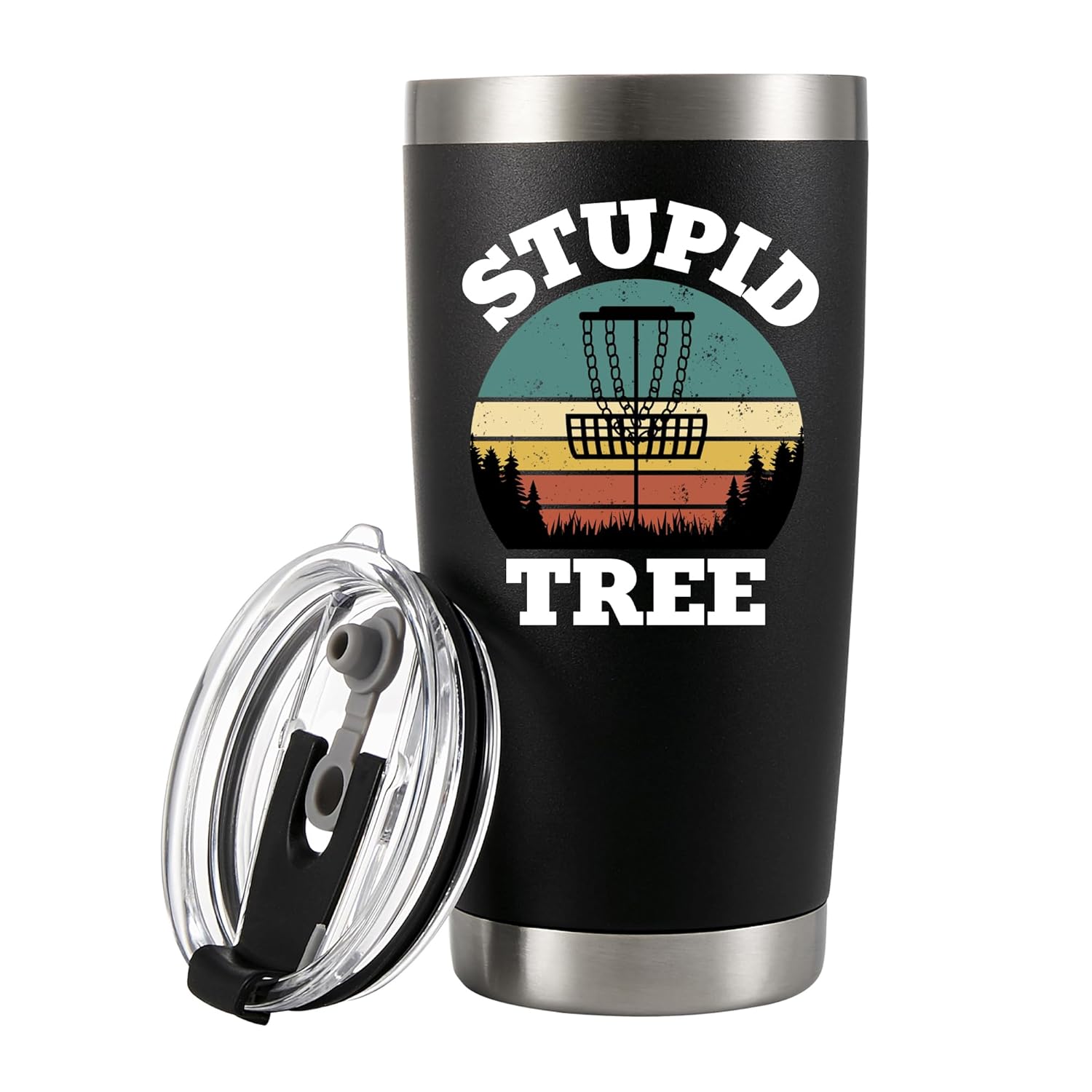 Panvola Stupid Tree Funny Disc Golf Player Gifts For Dad Mom Grandpa Grandma From Son Daughter Husband Wife