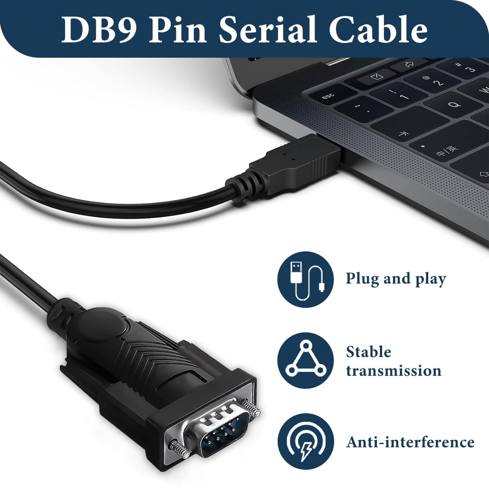 Convertitore Seriale RS232 Adattatore Convertitore DB9 Maschio A DB25 Femmina, Per Porte Seriali RS232, Connessione 1:1 Adattatore Porta COM