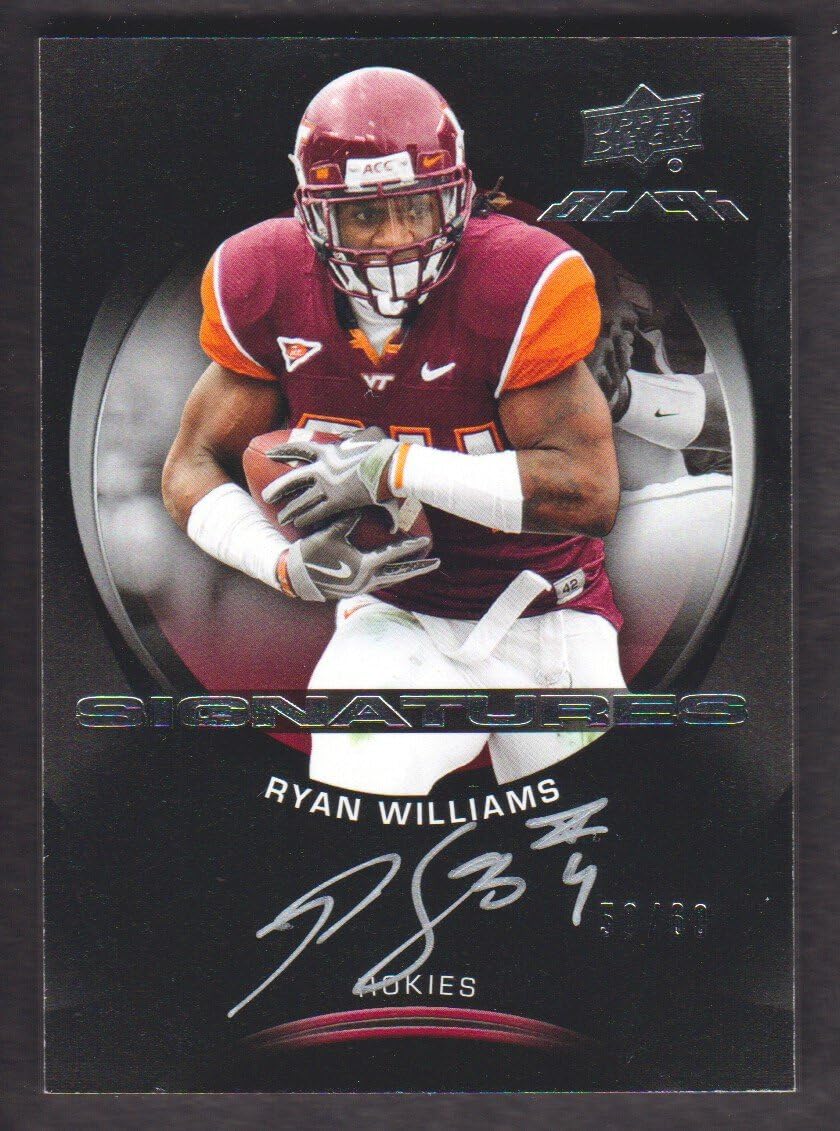 2011 UD Black Football Signatures #B-RW Ryan Williams Auto 50/60