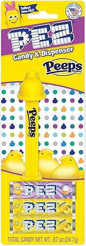 Pez Peeps - Dispensador de dulces de Pascua dispensador de peep pez amarillo con 3 recambios de caramelos cesta de Pascua regalos de fiesta bolsas